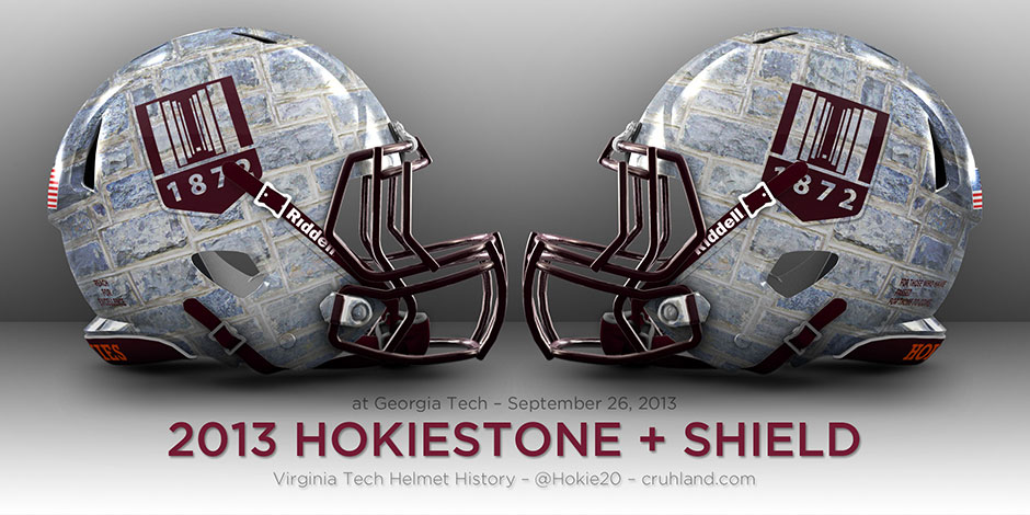 Virginia Tech Hokies Modern Style Helmet Colllege Football 